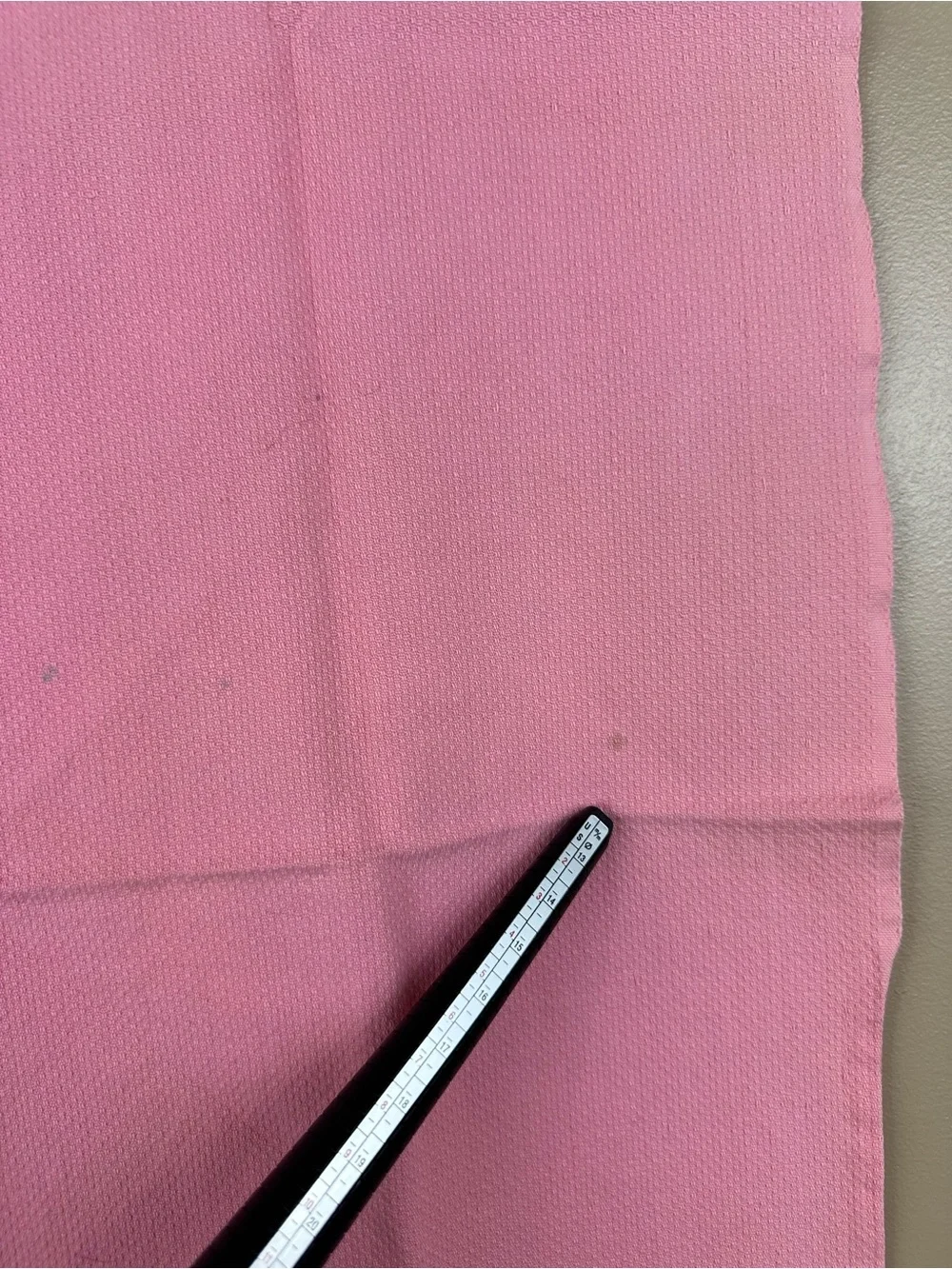 Lot of 3 Vintage Pink Woven Kitchen Tea Towels Cottage Farmhouse Scandinavian